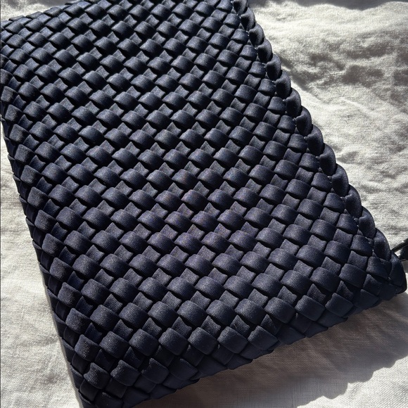 Naghedi Navy Blue Woven Pouch St Barts Blue